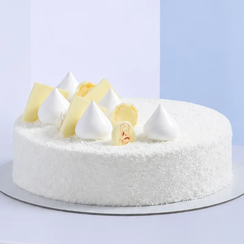 1kg-creamy-raffaello-cake-el 1kg Creamy Raffaello Cake | EL with delicate coconut and white chocolate flavours, beautifully finished for birthdays and special celebrations.