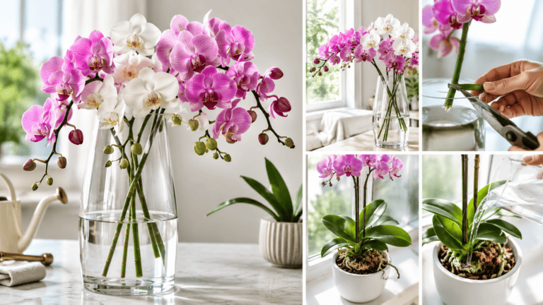 Orchids Phalaenopsis Cymbidium Tropical Blooms with Aerial Roots