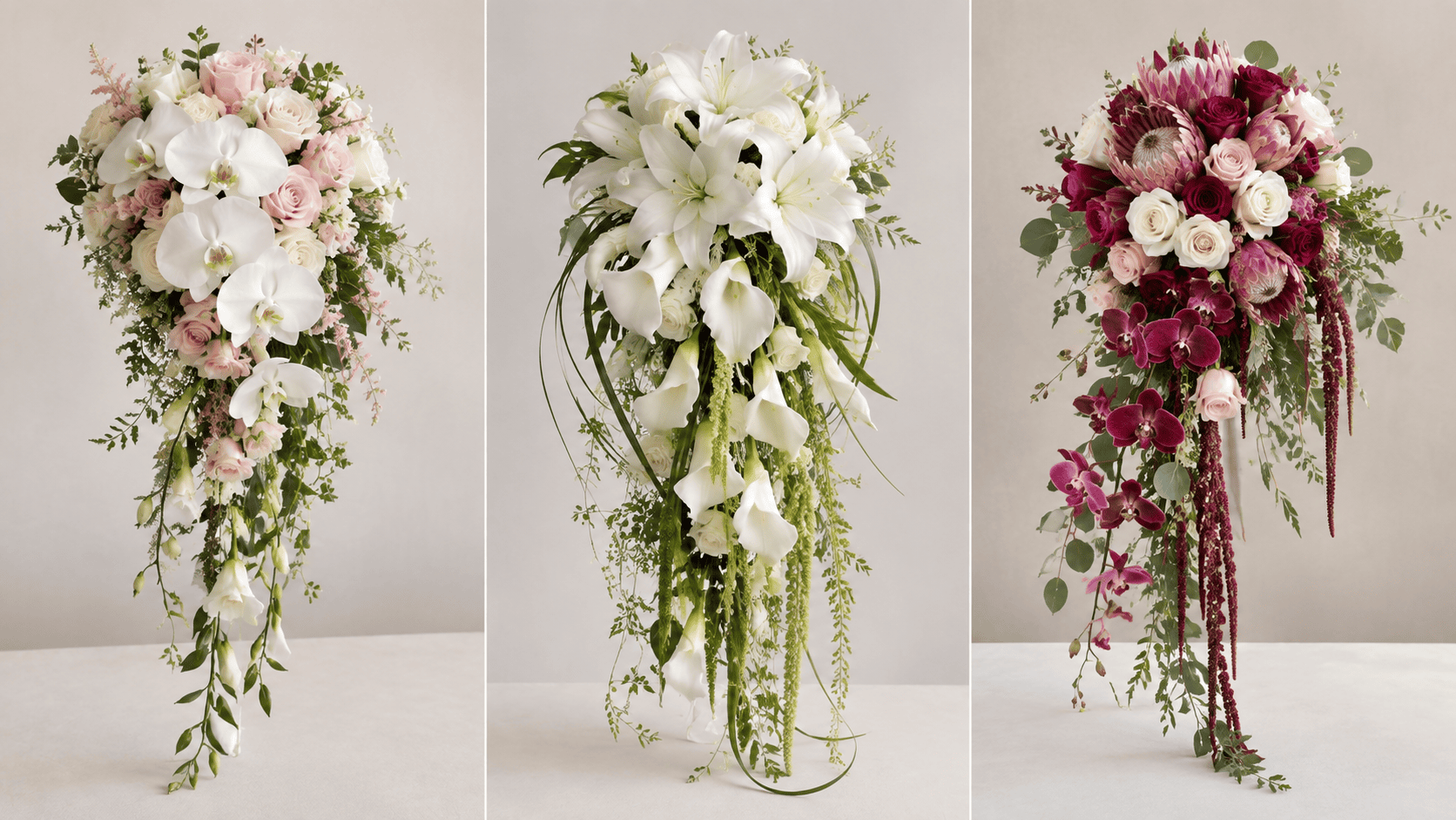 cascading bouquet