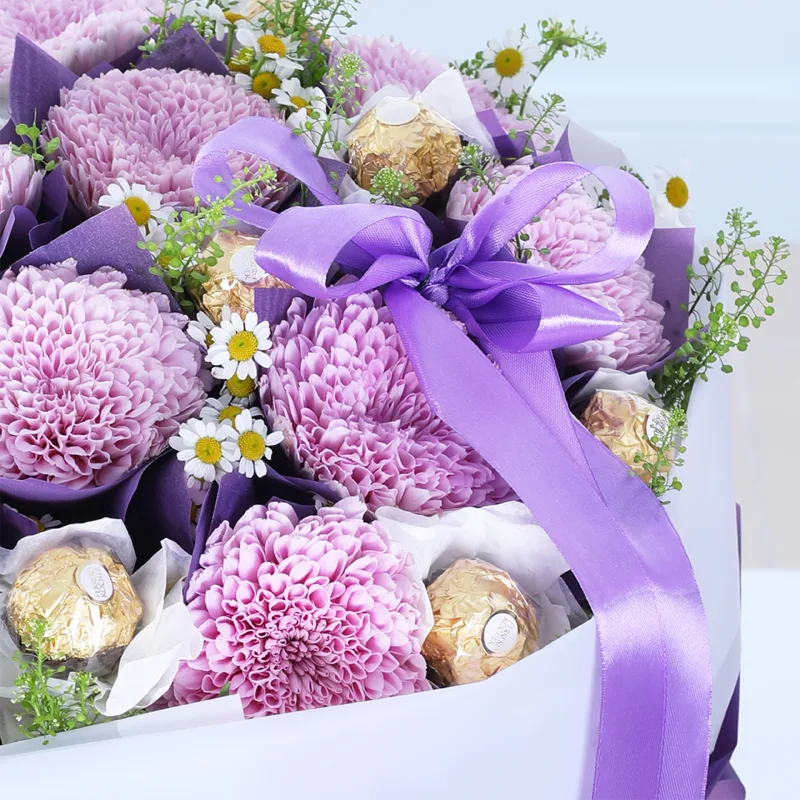 lavender bloom ferrero bouquet 03