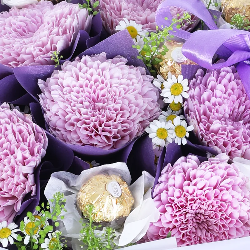 lavender bloom ferrero bouquet 05