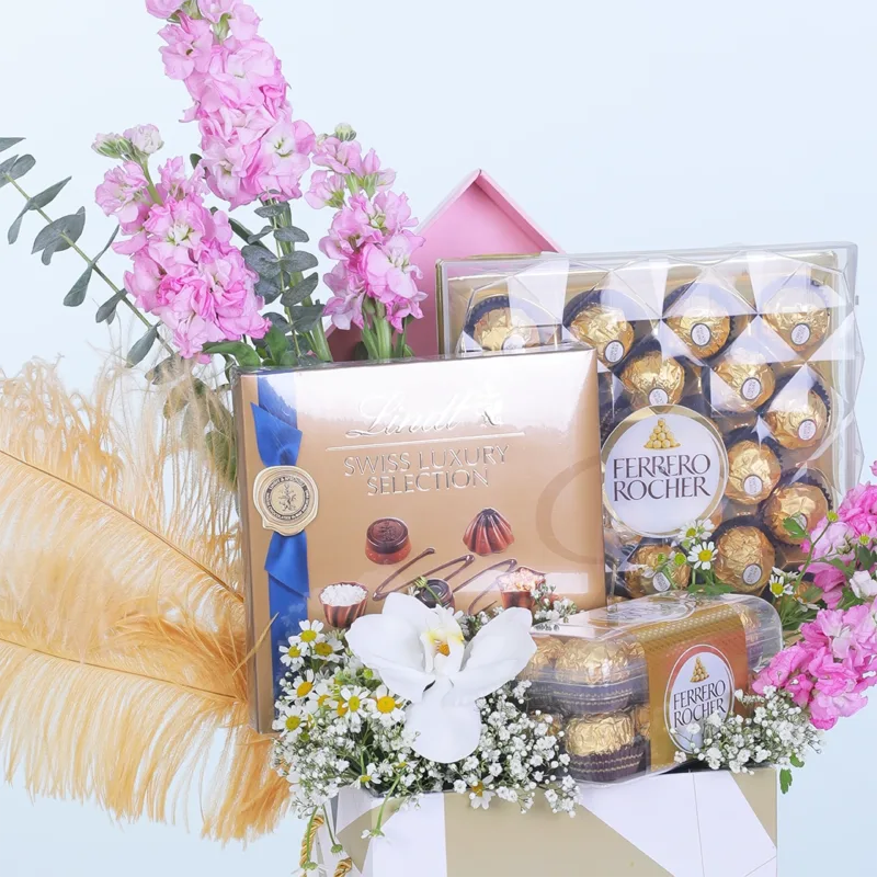 luxury-chocolate-flower-hamper_04 luxury chocolate flower hamper 04