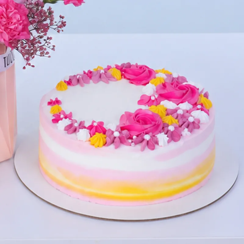 pink-carnation-floral-crescent-cake_03 pink carnation floral crescent cake 03