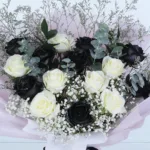 Black & White Rose Luxe Bouquet 5 black-white-rose-luxe-bouquet_05