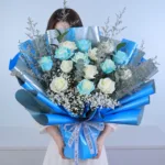 Blue & White Rose Harmony Bouquet 1 blue-white-rose-harmony-bouquet