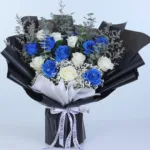 Blue & White Rose Royalty Bouquet 2 blue-white-rose-royalty-bouquet_02