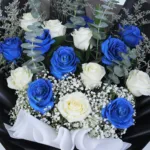 Blue & White Rose Royalty Bouquet 3 blue-white-rose-royalty-bouquet_03