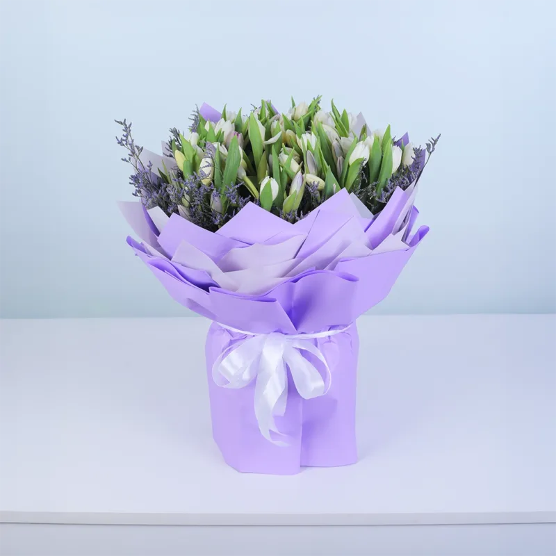 purple-white-tulip-elegance-bouquet_02 purple white tulip elegance bouquet 02