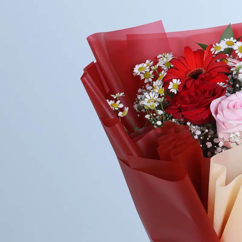 red-pink-garden-bloom-bouquet_03 red pink garden bloom bouquet 03