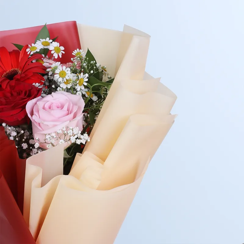 red-pink-garden-bloom-bouquet_04 red pink garden bloom bouquet 04