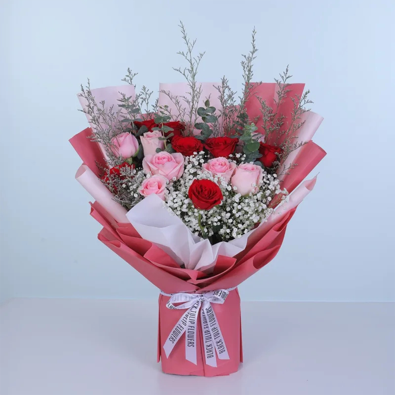 red-pink-rose-passion-bouquet_02 red pink rose passion bouquet 02