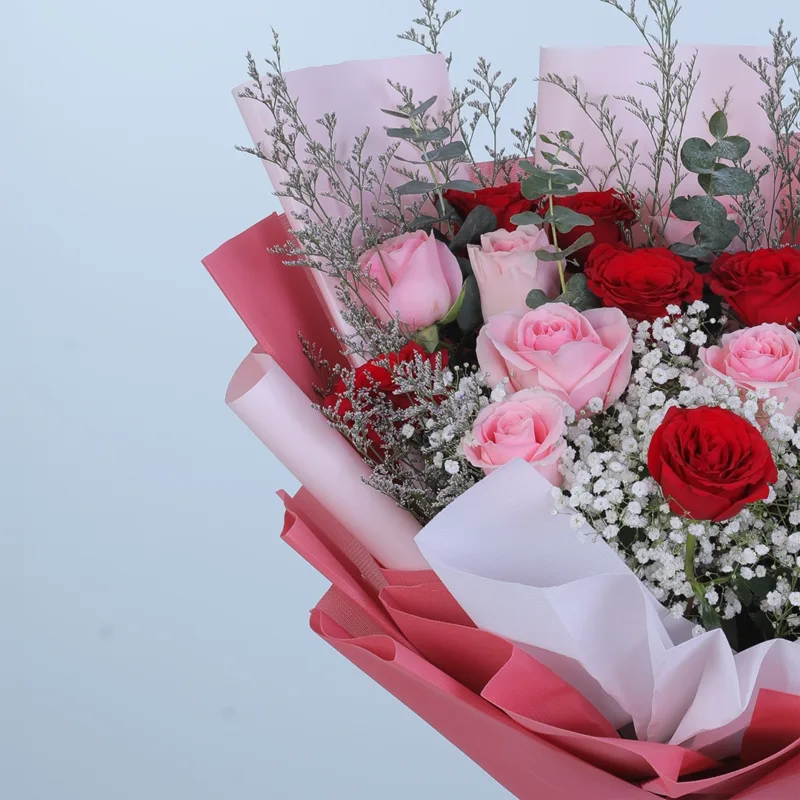 red-pink-rose-passion-bouquet_03 red pink rose passion bouquet 03