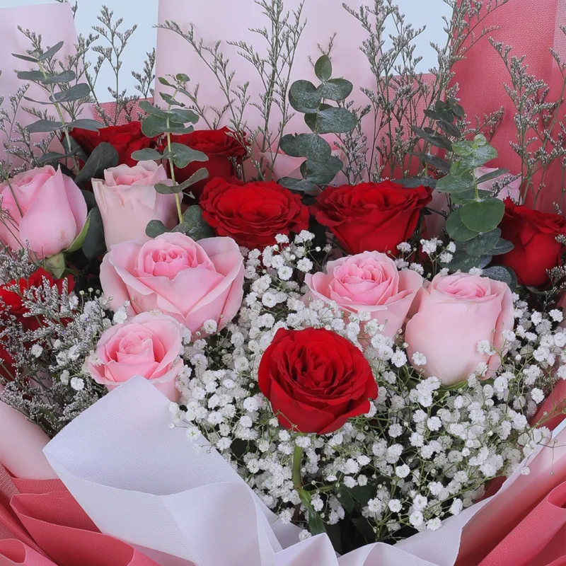red-pink-rose-passion-bouquet_05 red pink rose passion bouquet 05