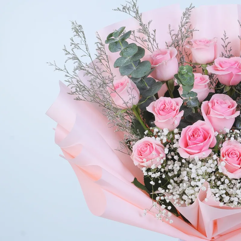 romantic-pink-rose-bouquet_03 romantic pink rose bouquet 03