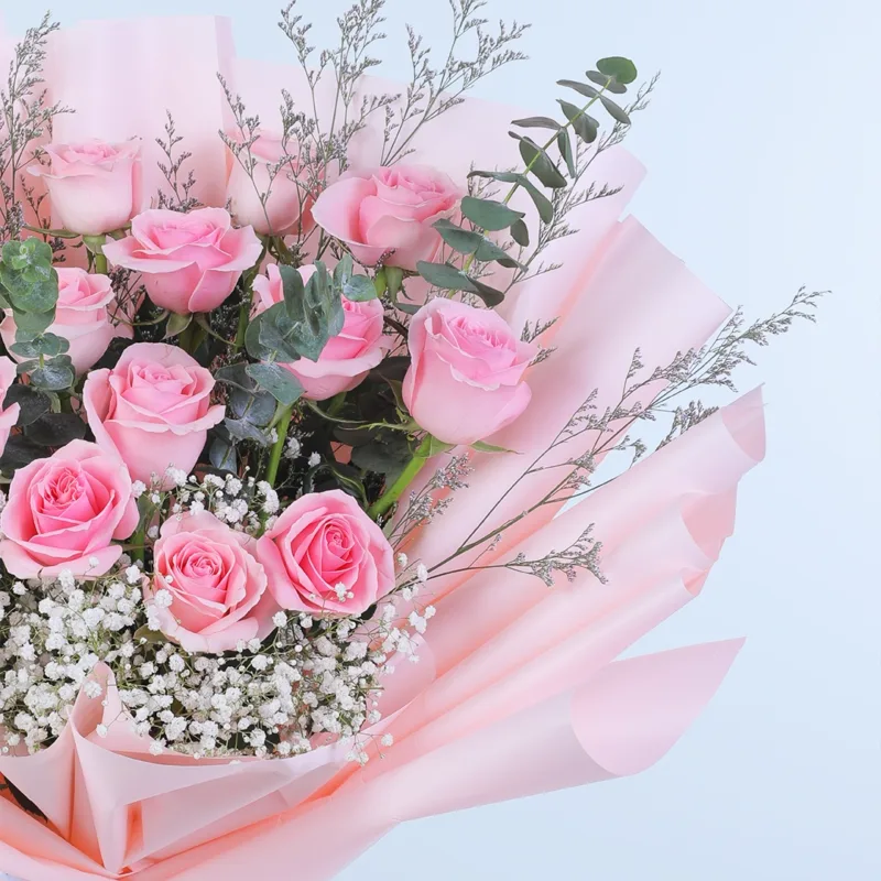 romantic-pink-rose-bouquet_04 romantic pink rose bouquet 04