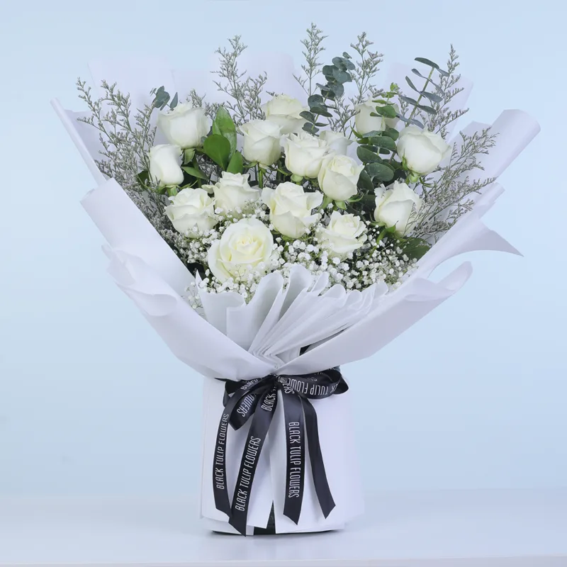 white-rose-dream-bouquet_02 white rose dream bouquet 02