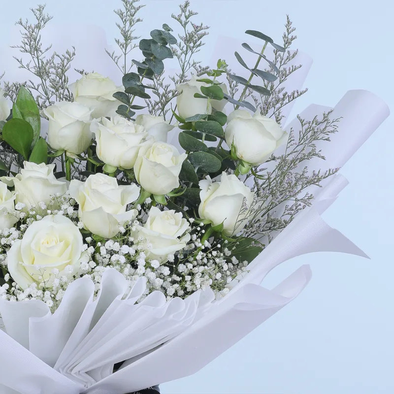 white-rose-dream-bouquet_04 white rose dream bouquet 04