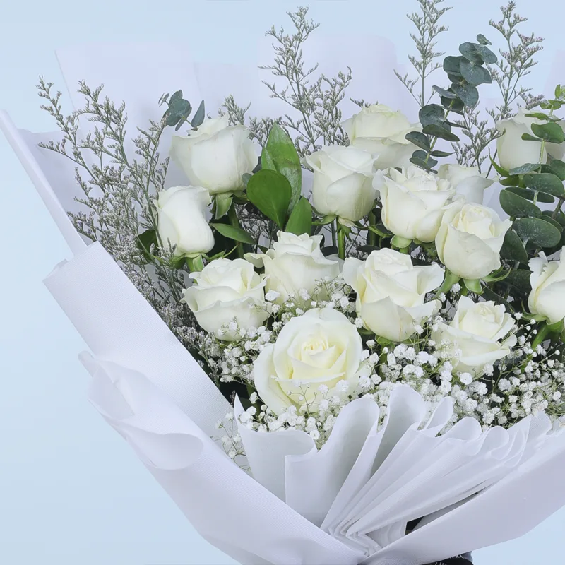 white-rose-dream-bouquet_05 white rose dream bouquet 05