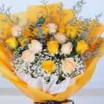 Yellow & Peach Rose Bouquet 3 yellow-peach-rose-bouquet_03