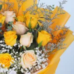 Yellow & Peach Rose Bouquet 4 yellow-peach-rose-bouquet_04