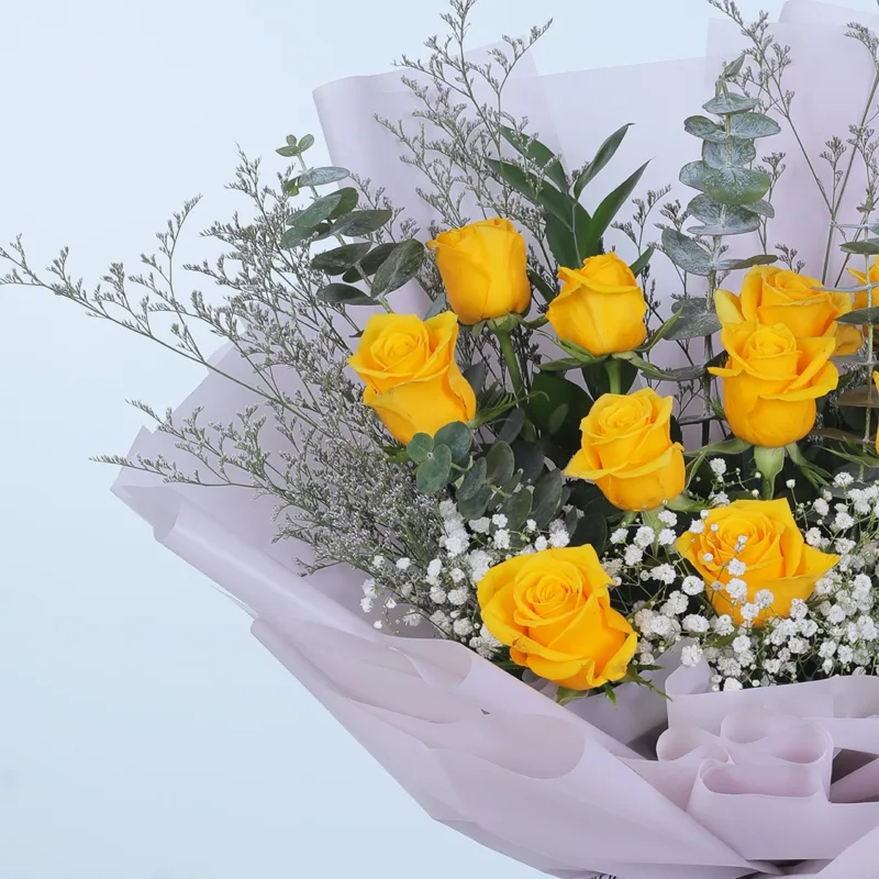 yellow-rose-sunshine-bouquet_03 yellow rose sunshine bouquet 03