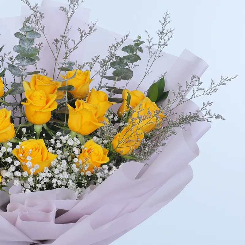 yellow-rose-sunshine-bouquet_04 yellow rose sunshine bouquet 04