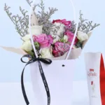 Purple & White Rose Floral Bag with Ferrero Raffaello 3 purple-white-rose-floral-bag-with-ferrero-raffaello_03