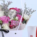 Purple & White Rose Floral Bag with Ferrero Raffaello 4 purple-white-rose-floral-bag-with-ferrero-raffaello_04